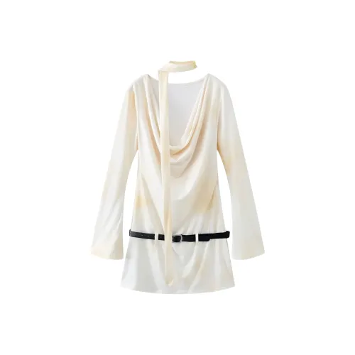 MITX Платье Женское Длинное с Длинными Рукавами