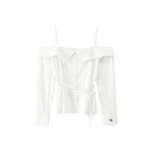 CHUU Белые Женские Рубашки