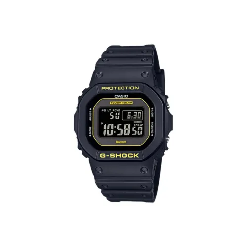 CASIO Caution Yellow Collection Кварцевый механизм Часы Мужские Черный циферблат