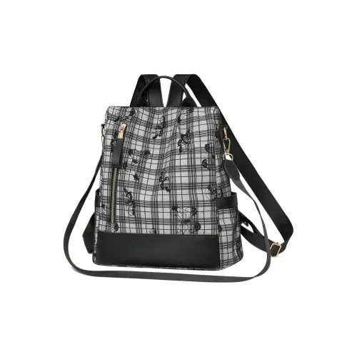 Dusen Kangaroo ПУ (полиуретан) Рюкзак Стандартный Женский Черный Зеленый Синий