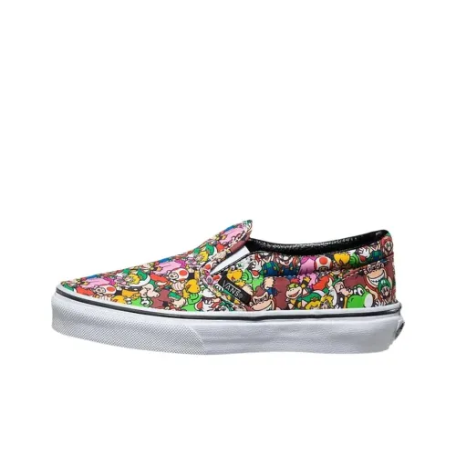 Vans Classic Нижняя юбка On Детские Скейтбординги Низкий Топ Коричнево-желтый Зеленый Школьный возраст