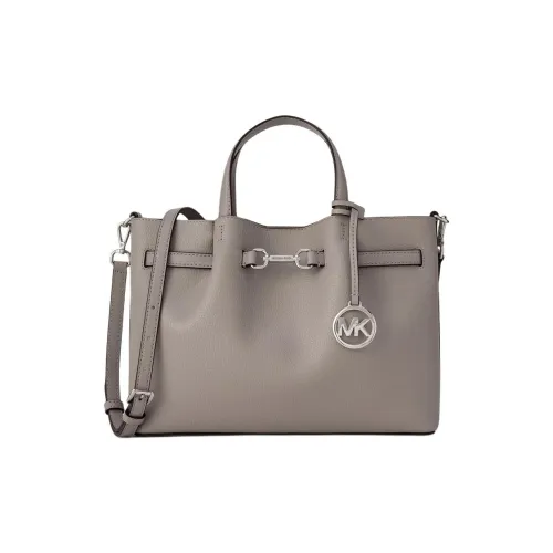 MICHAEL KORS Carson Коровья кожа Сумка через плечо Сумка среднего размера Женская Жемчужно-серый