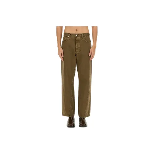 Подсолнух, коричневый, мужской, джинсы