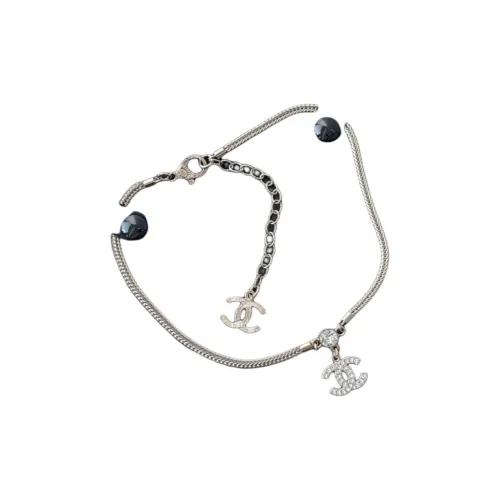 CHANEL Double C Ожерелья Женское Серебро