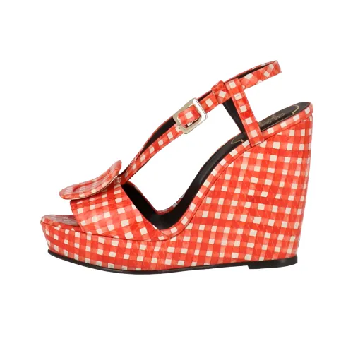 Roger Vivier One Ремень Сандалии Женские Красные