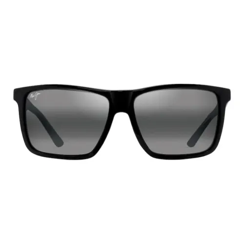 Maui Jim Вакуумно-формованные Квадратные Солнцезащитные очки Унисекс Ярко-черный