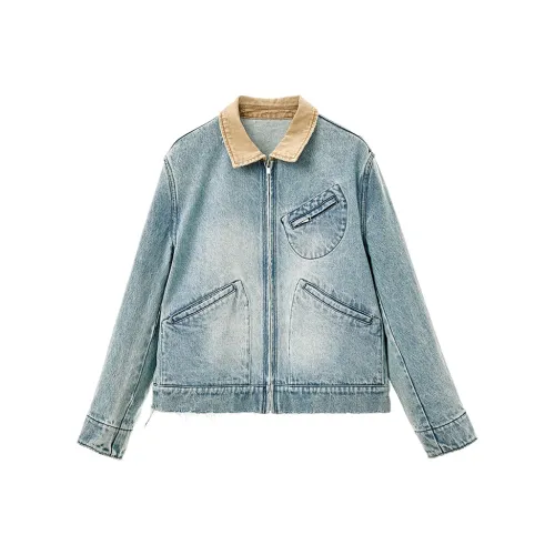 SINBOS Выстиранный деним синий Женские джинсовые куртки