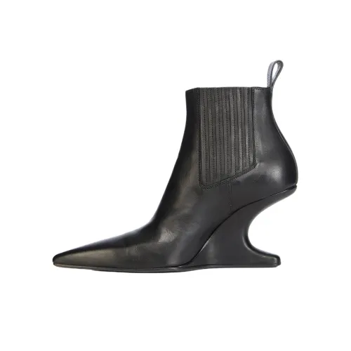 RICK OWENS совместный бренд RO Ankle SHARP Ankle Длина Челси 8 см Женские Черный