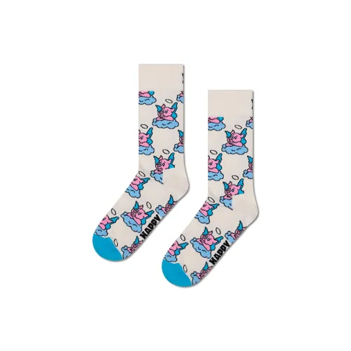 Happy Socks Белые Унисекс MID Носки до икры