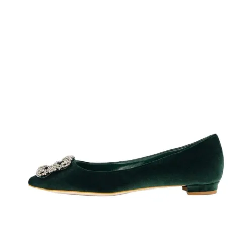 MANOLO BLAHNIK Hangisi Повседневная обувь Женская Зеленая