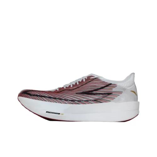 ANTA C202 G9 Беговые кроссовки Низкий верх Папирус Белый Пламя Красный Основной Черный Мужской