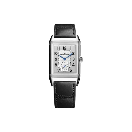 Jaeger LeCoultre Механизм с ручным заводом Мужские часы Flip Collection REVERSO 45,6mm*27,4mm Серебряные