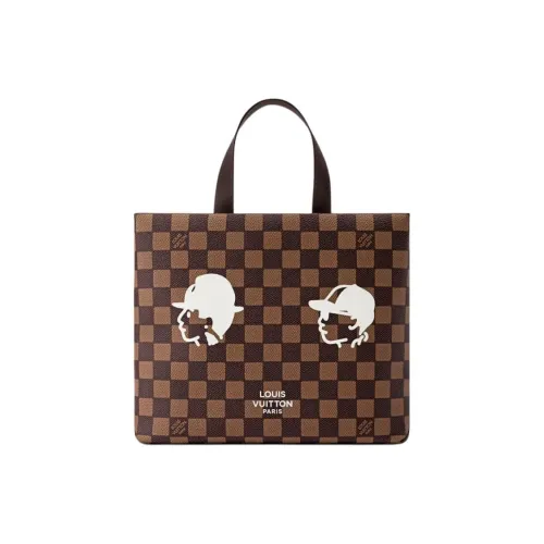 LOUIS VUITTON Nigo Collaboration SHOPPER Damier Friendship Покрытый холст Через плечо Сумка Мини Унисекс Коричневый