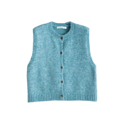 Tonlion Светлый Цветочный Синий Женский Трикотаж