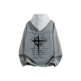 Желтый грязь + серый капюшон