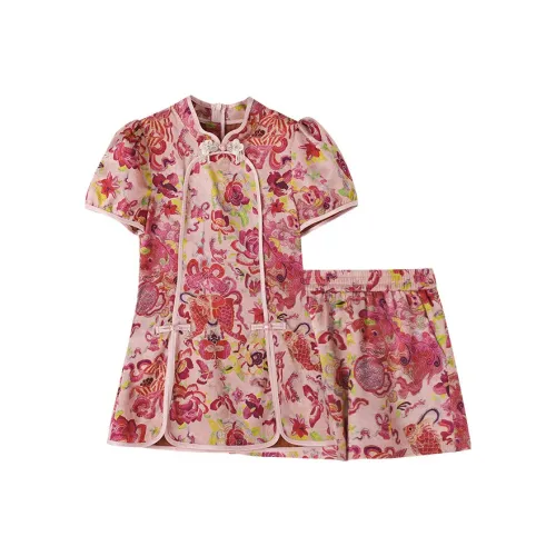 YUANYUAN GIRL Комплект из двух предметов [Топ + Шорты] для детей Ханьфу