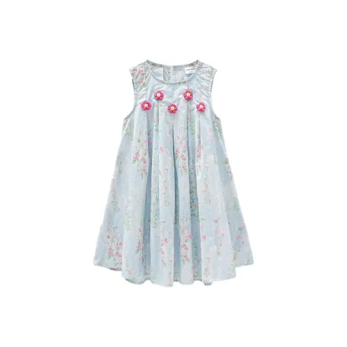 Mami Macca Полные С принтом Платья для девочек