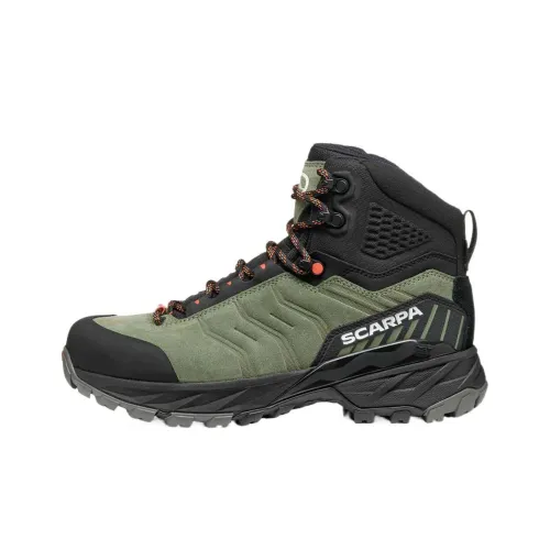 SCARPA Storm Rush Дышащий Поддерживающий и Легкий Высокий Топ Альпинистская Походная Обувь Женская Зеленая