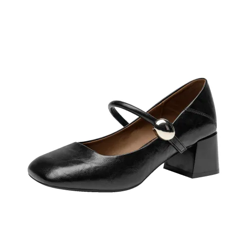 GUDIANFENGDU Mary Jane с грубым каблуком 5 см женские