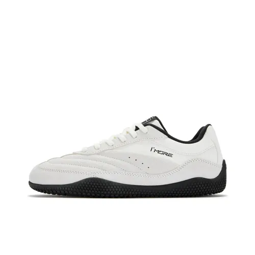 361° Устойчивые к истиранию амортизаторы Низкий топ Повседневная обувь Женская Белый Черный