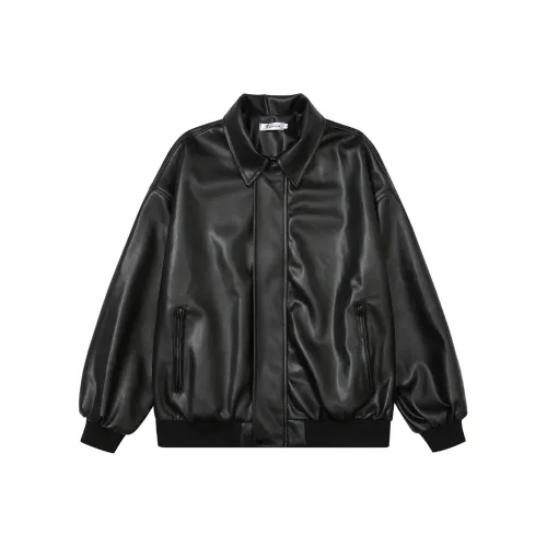 HETINGHOME Кожа Куртка Унисекс