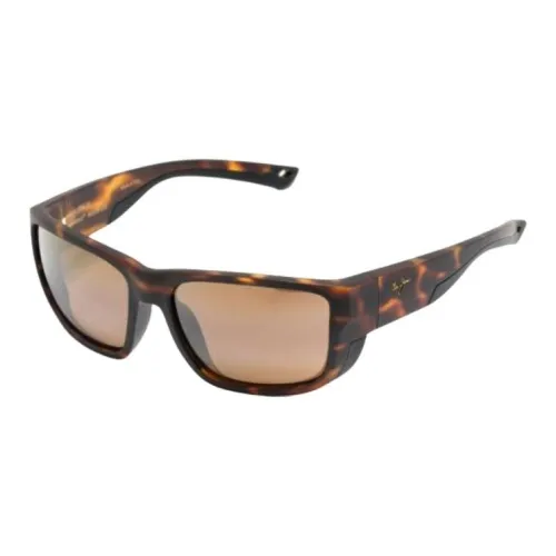 Maui Jim Пластик Прямоугольный Солнцезащитные очки Мужской Черепаховый