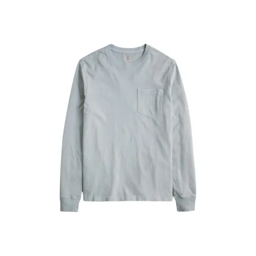 J.Crew Серый Синий Мужская T-Рубашка