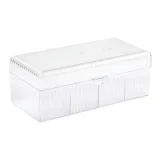 Прозрачный, встроенная память, коробка [4 отделения]