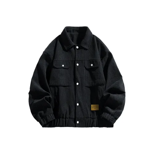 DLBG Отложной воротник Длинный рукав Куртки и пальто Унисекс