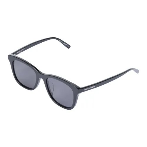 SAINT LAURENT Нерегулярная форма Солнцезащитные очки Унисекс Черный
