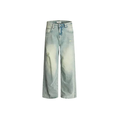 MR BENSE Бирюзовые Унисекс Джинсы