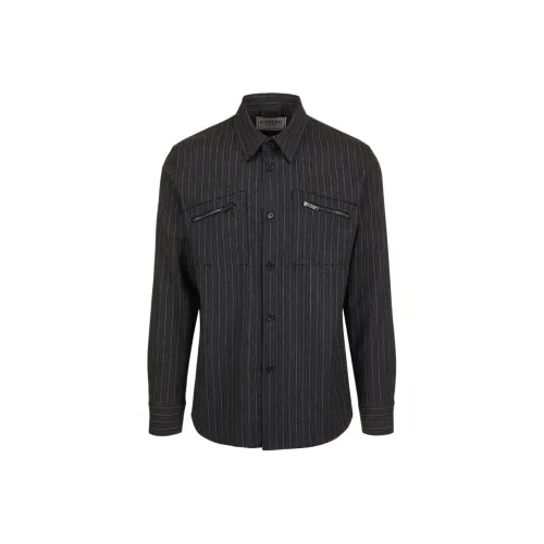 Цвет айсберга, темно-серый, мужские рубашки