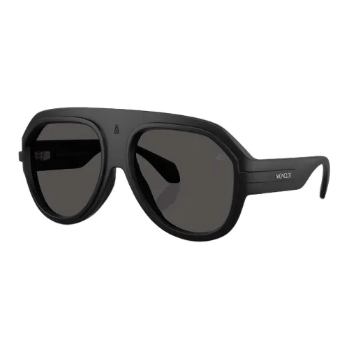 Moncler Ацетат Нерегулярная форма Солнцезащитные очки Мужской Черный