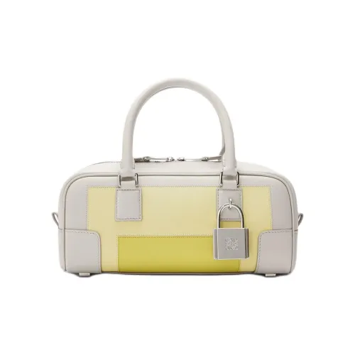 LOEWE Amazona Nappa Коровья кожа Сумка Женская Белая и Желтая