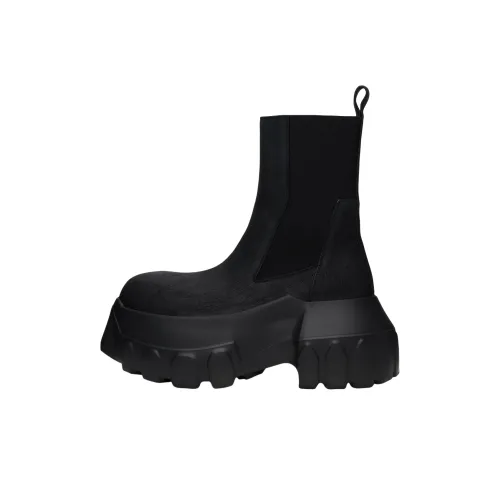 RICK OWENS совместный бренд RO Ankle Длина Челси Мужской Черный