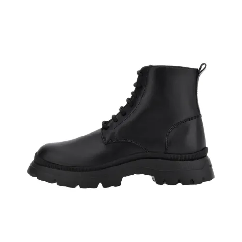 HOGAN H692 Короткий Мартин Ботин Мужской Черный