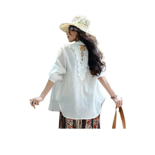 Wbwq Белые Женские Рубашки