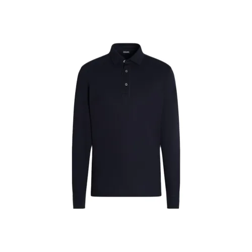 Ermenegildo Zegna Мужская поло морской синего цвета