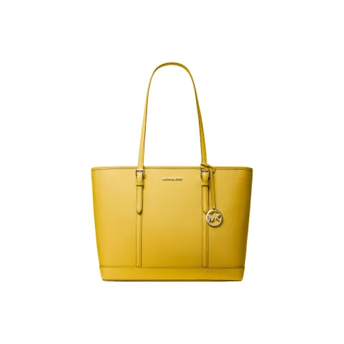 MICHAEL KORS Jet Set Saffiano кожа тоут сумка сумка для покупок сумка большая женская золотая