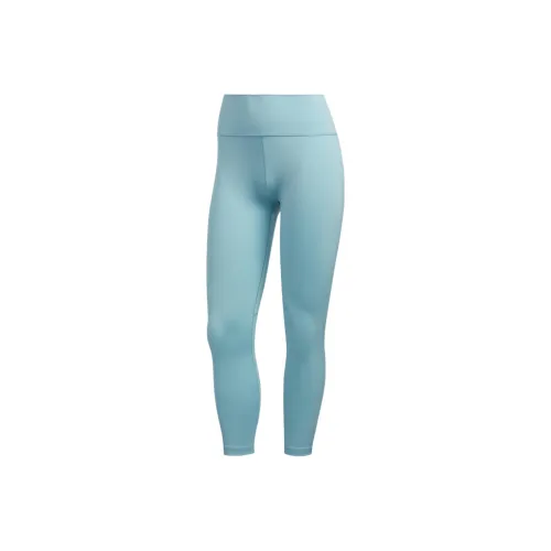 Adidas Спортивные брюки Женские Ярко-голубой