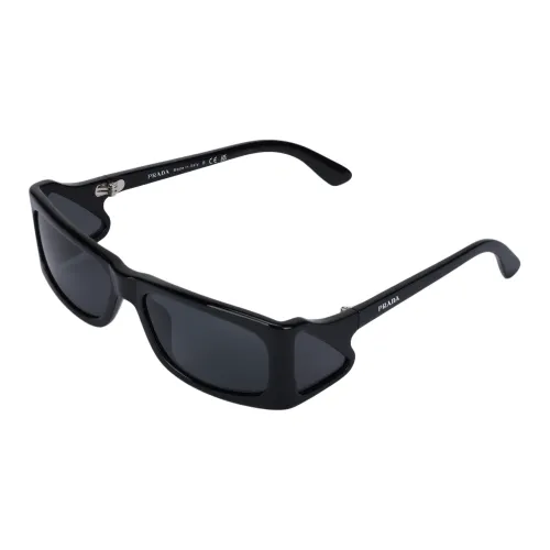 PRADA Квадратные Солнцезащитные Очки Мужские Черные