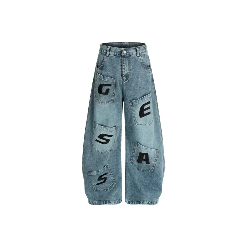 WKOOG Синий Унисекс Джинсы