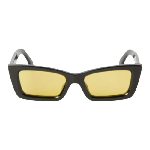 PALM ANGELS Ацетатные солнцезащитные очки "Кошачий глаз" женские черные