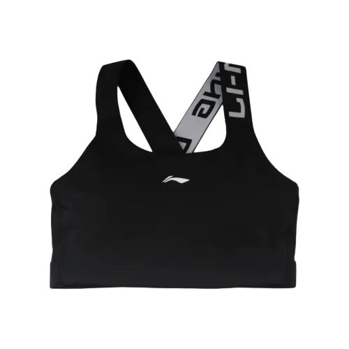 LINING Универсальный черный женский спортивный топ без рукавов