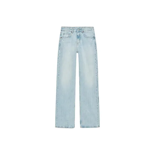 ZARA Trf Светло-Синие Женские Джинсы