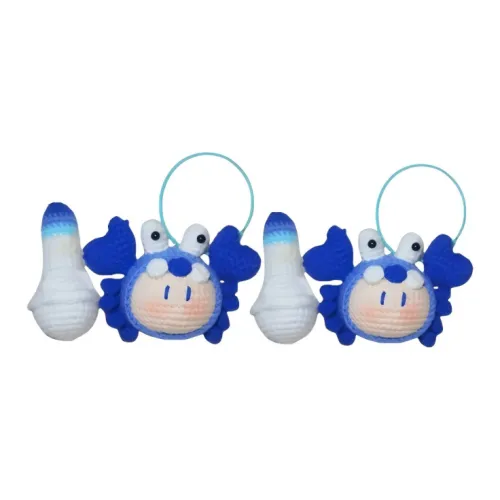 LOGISTAR Синий Маленький Краб Подвеска Пряжа Материал Сумка Уют и Гармония DIY Игрушки