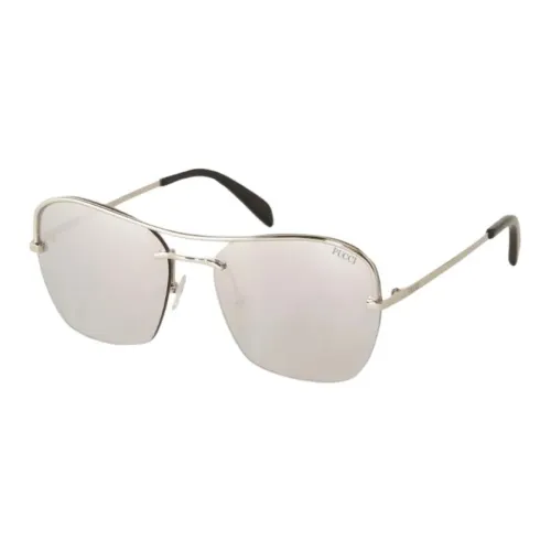 EMILIO PUCCI Металлический Ацетат Aviator Солнцезащитные очки Унисекс Серебряный