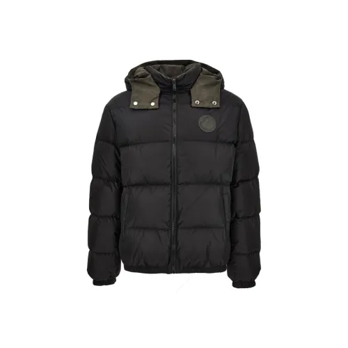 VERSACE Мужские черные пуховики