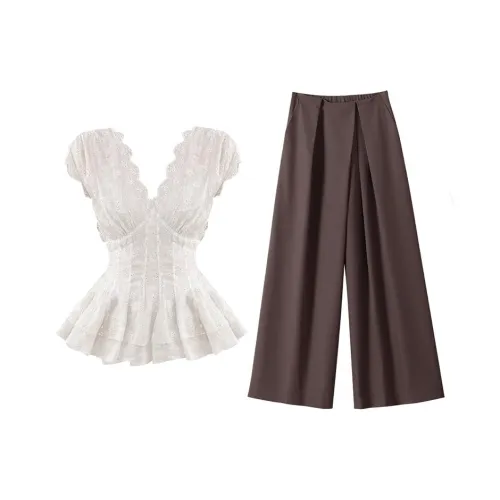 MARIE·COCO Топ + Повседневные брюки Женские Повседневные костюмы