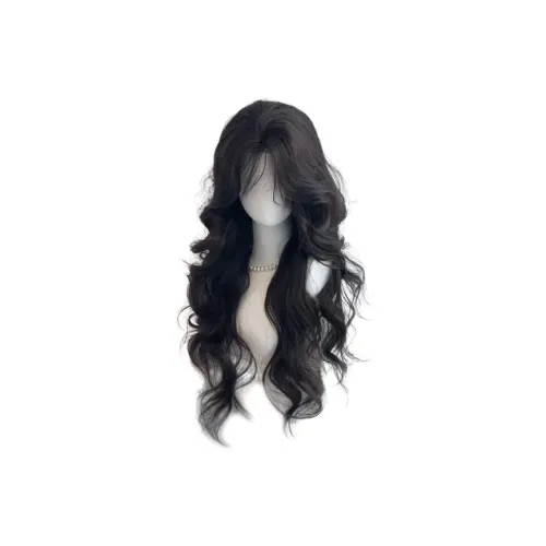 YOSEE Роскошный и Блестящий Женский Перук Корейский стиль Отделение Волна Длинные Крутые Волосы с Боковой Частью